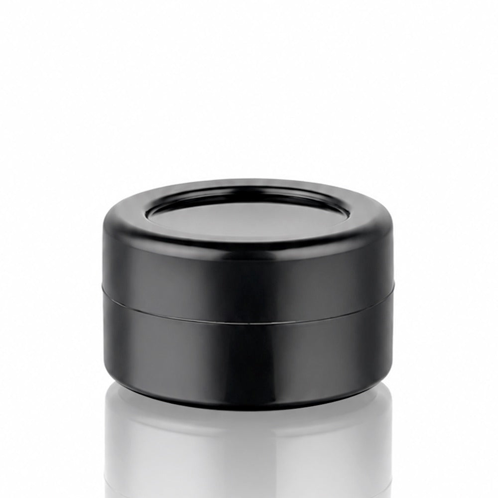 Black Silicone Dab Wax Container 5ml – Front View | Bong Warehouse