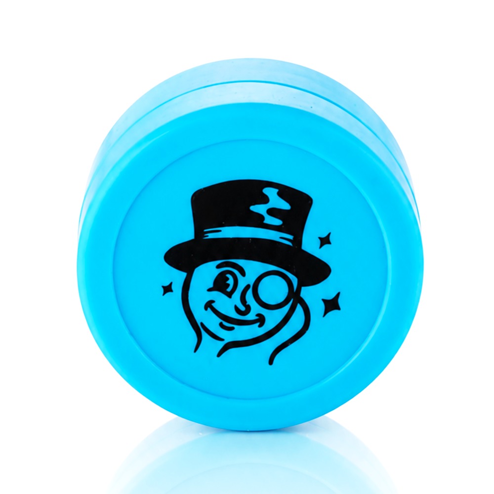 Blue Silicone Dab Wax Container Large – Logo Front View | Bong Warehouse