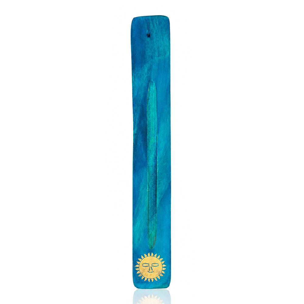 BW Blue Sun Wooden Incense Stick Holder