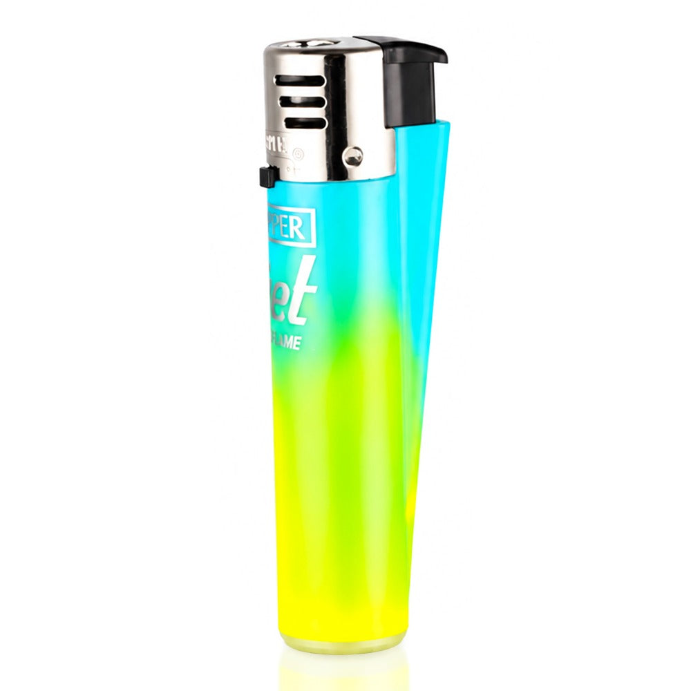 BW Clipper Jet Flame Lighter Large Nebula Blue Angle View