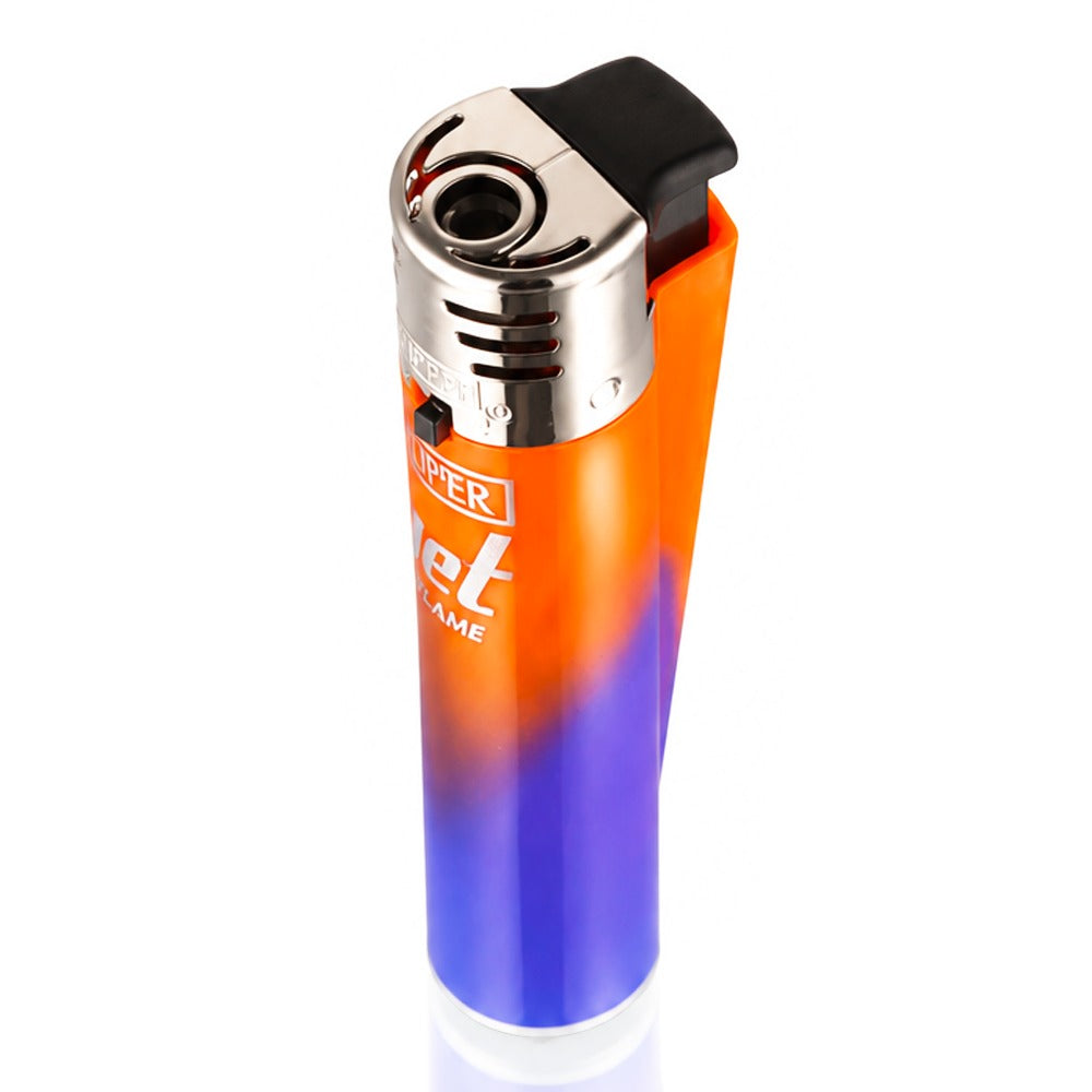 BW Clipper Jet Flame Lighter Large Nebula Orange Angle View