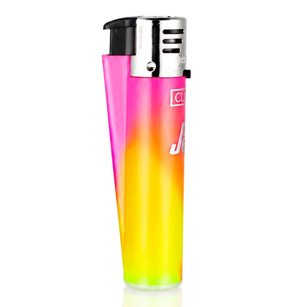 BW Clipper Jet Flame Lighter Large Nebula Pink Side Angle View