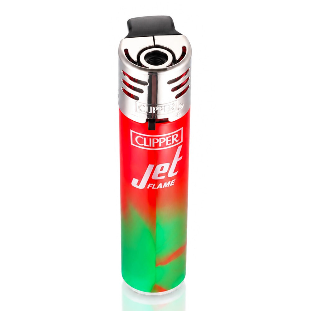BW Clipper Jet Flame Lighter Large Nebula Red Angle View