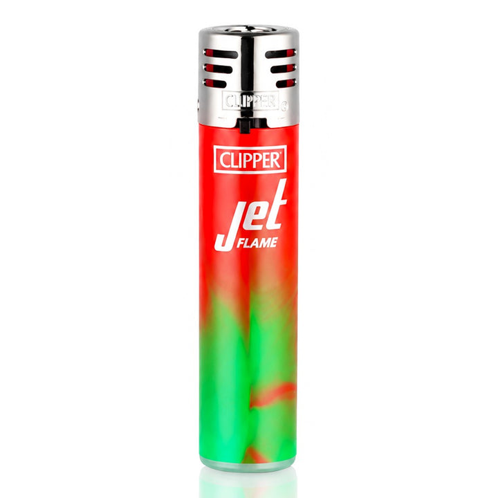 BW Clipper Jet Flame Lighter Large Nebula Red Front View