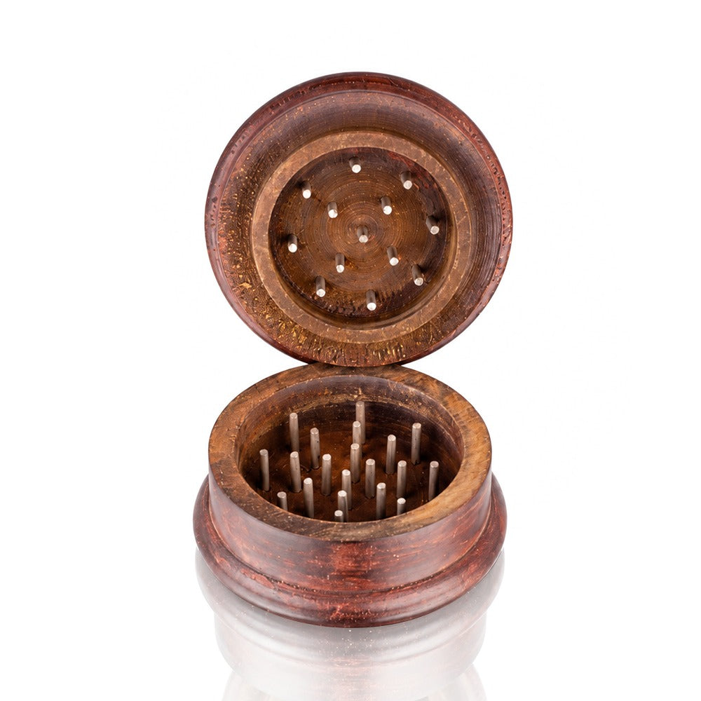 BW Dark Wooden Hand Grinder Open View 02