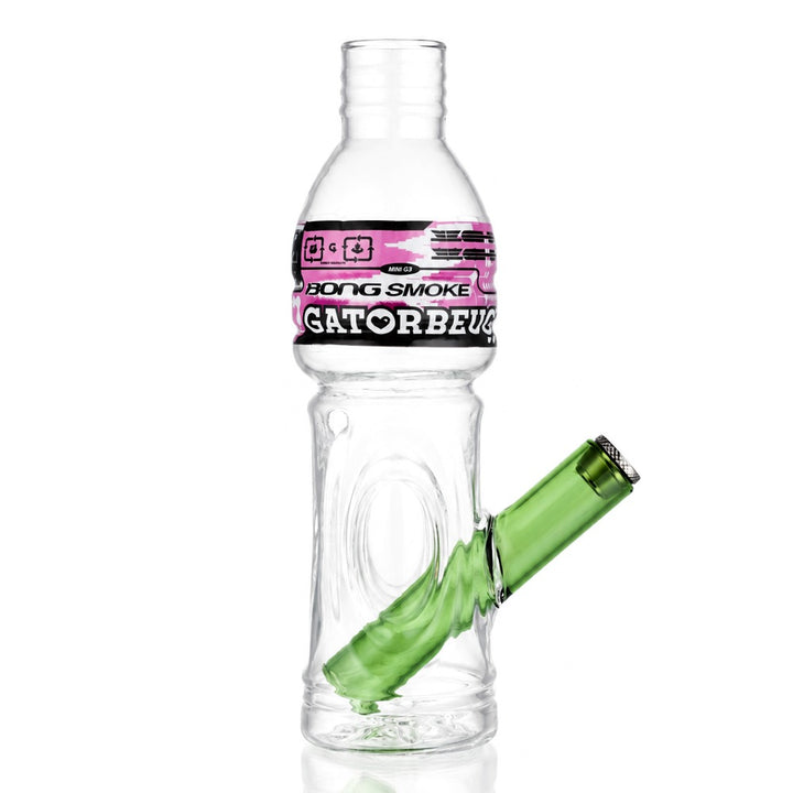 Gatorbeug G2 Mini Glass Bottle Bong 18.5cm - Pink
