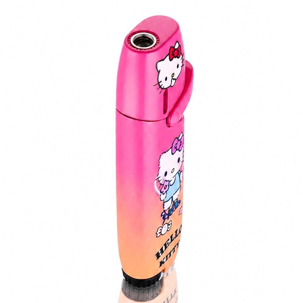 Hello Kitty Jet Lighter - Pink/Orange - Angle View 2 - Bong Warehouse