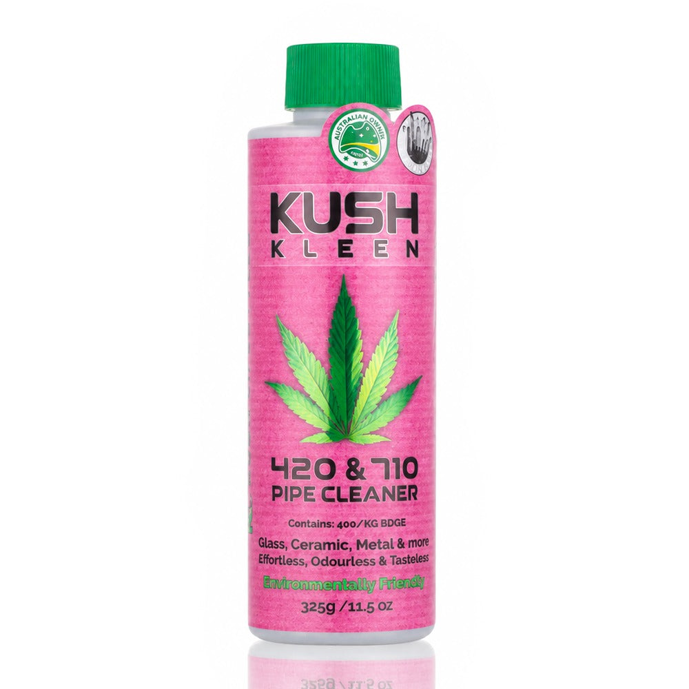 Kush Kleen 325g Pink 420 & 710 Pipe Cleaner – Australian owned, eco-friendly bong cleaner