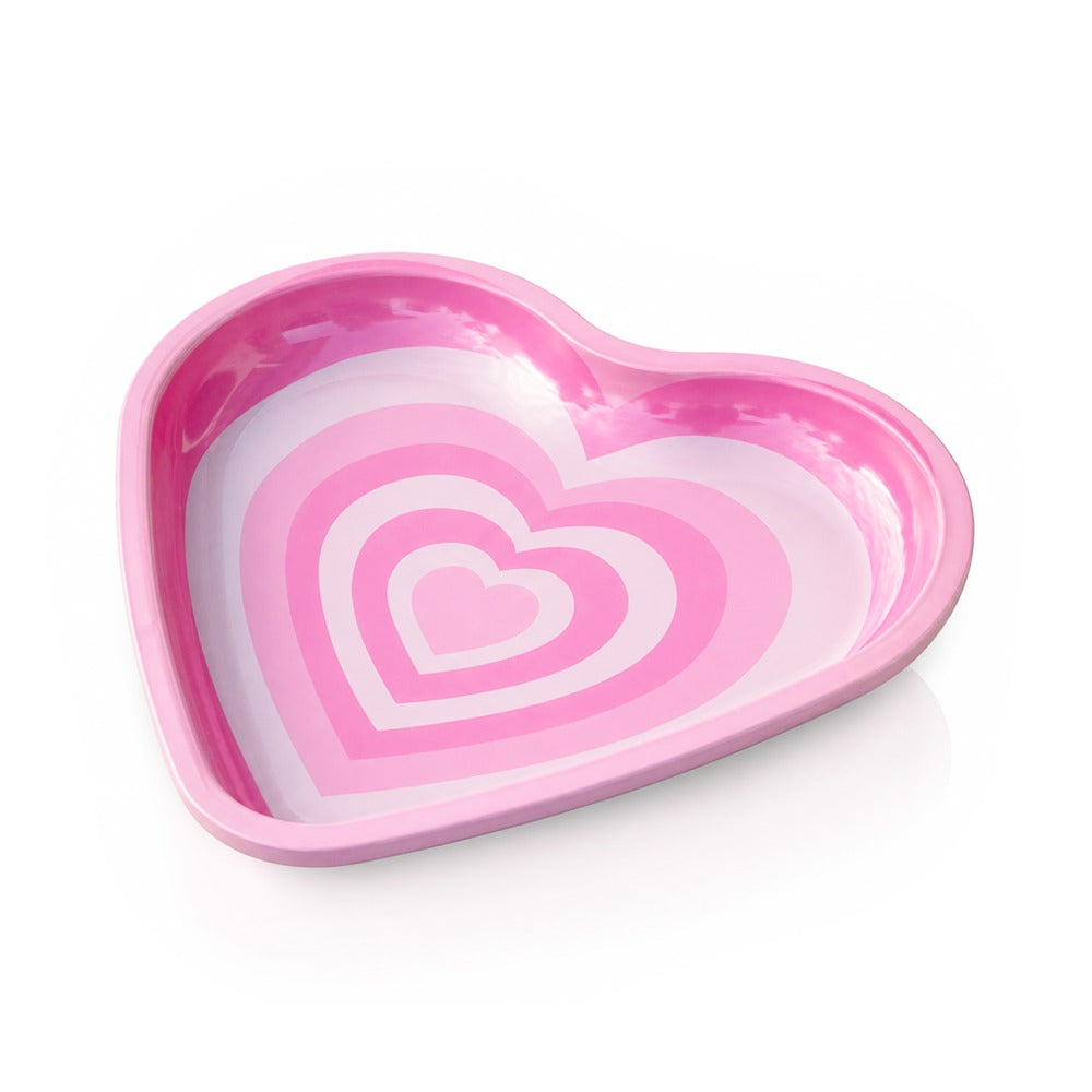 BW Pink Love Heart Rolling Tray Angle View 02