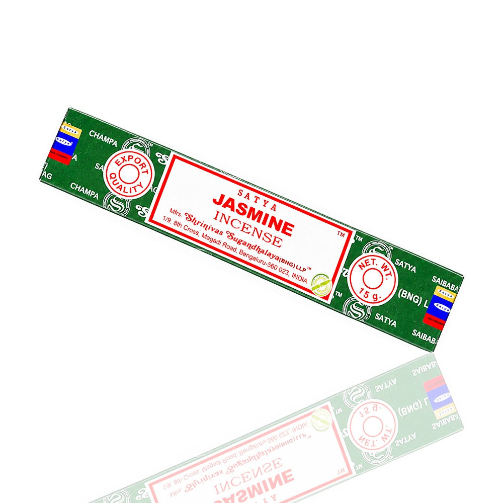 Satya Jasmine Incense Sticks 15g Angle View