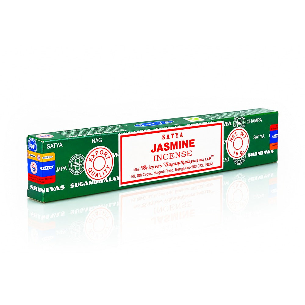 Satya Jasmine Incense Sticks 15g Front View