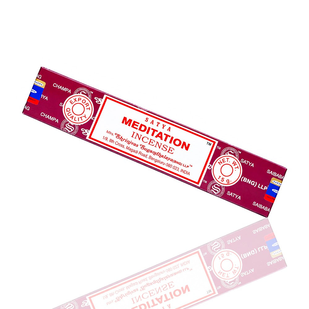 Satya Meditation Incense Sticks 15g Angle View