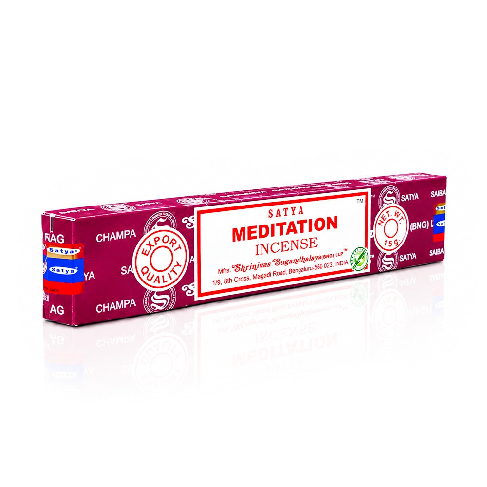Satya Meditation Incense Sticks 15g Front View