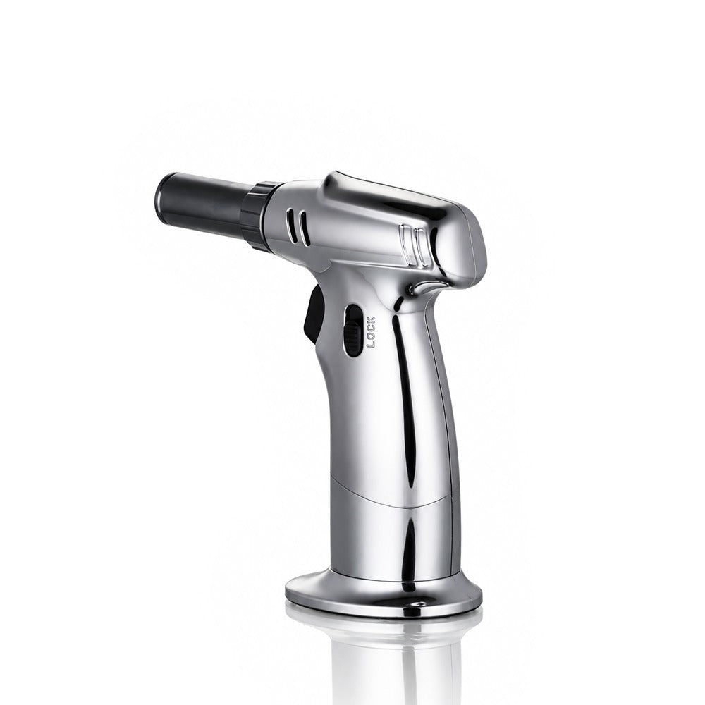 BW - Switchable Flame Metal Jet Torch Lighter - Silver