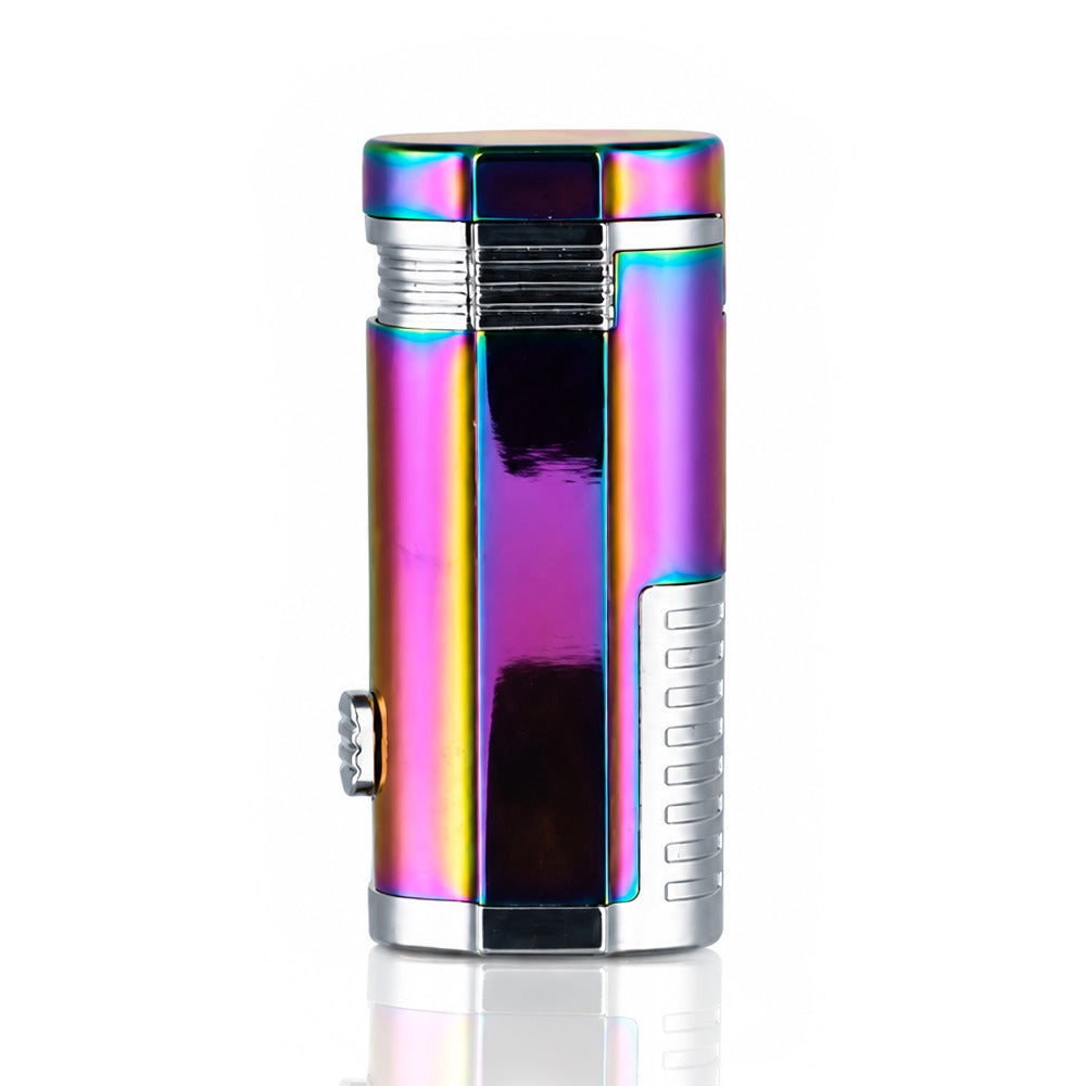 BW - Triple Jet Windproof Metal Torch Lighter - Rainbow
