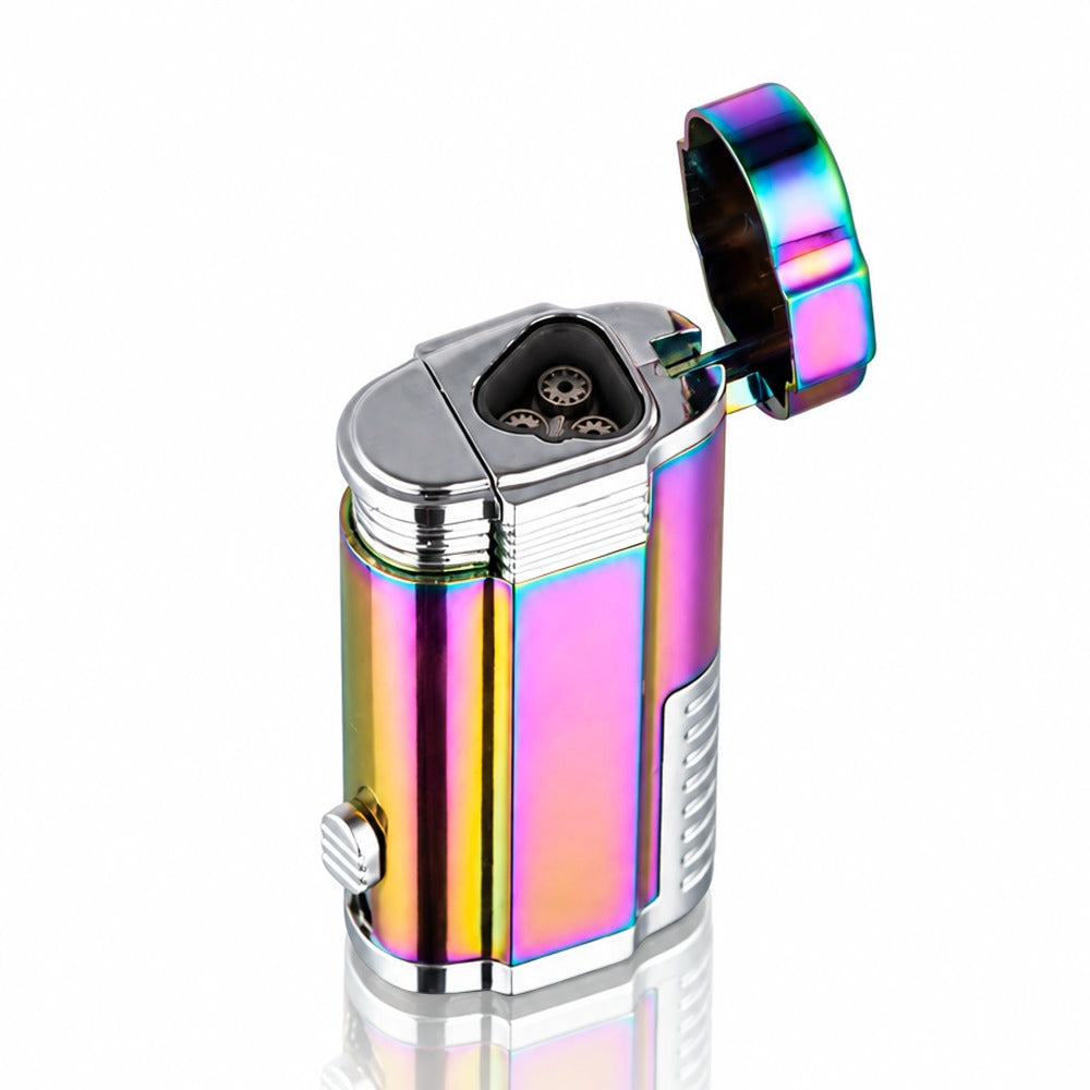 BW - Triple Jet Windproof Metal Torch Lighter - Rainbow