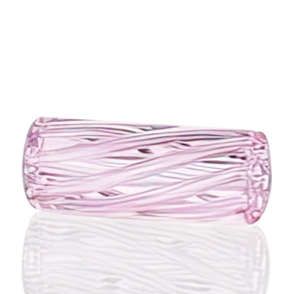 BW - 6 Hole Glass Tips Flat - Pink side view