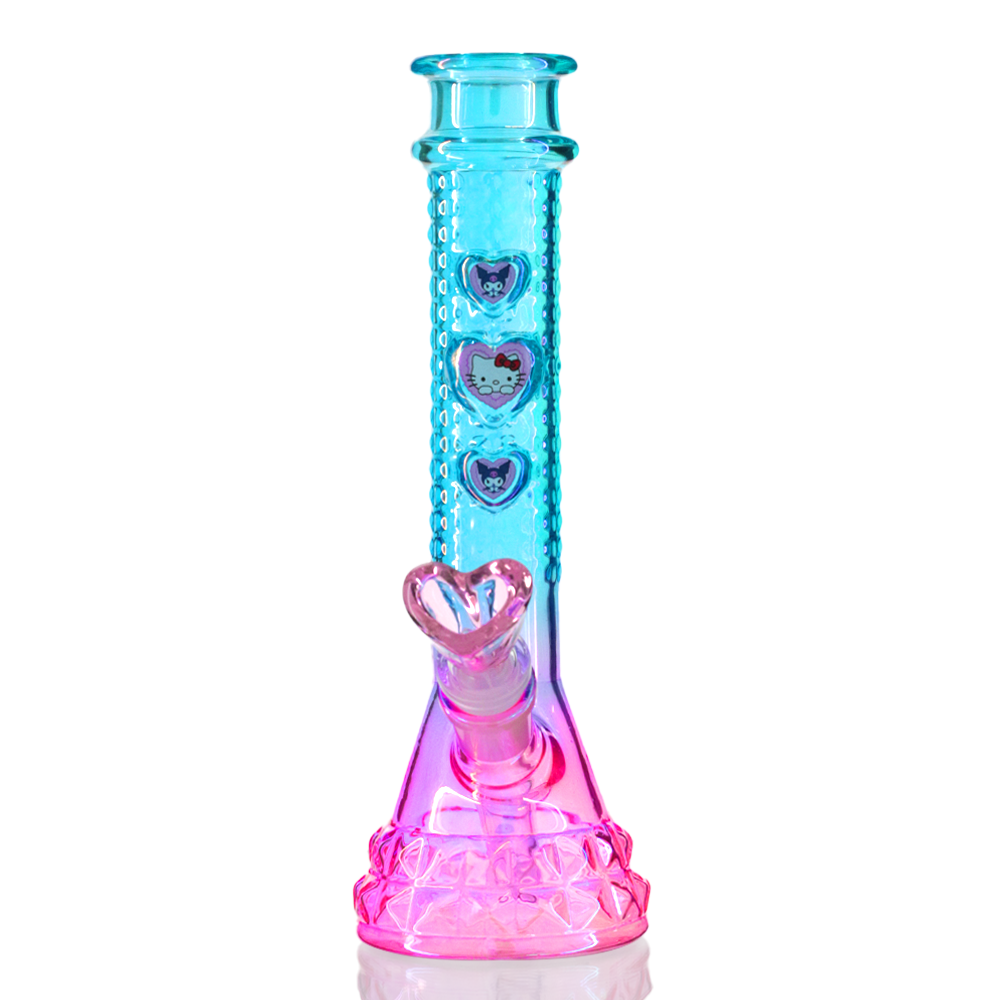 Bong Warehouse Sunset Hello Kitty Glass Beaker Bong 18cm
