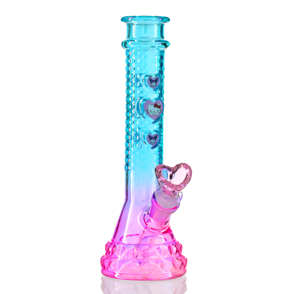 Bong Warehouse Sunset Hello Kitty Glass Beaker Bong 18cm - Glass Bowl