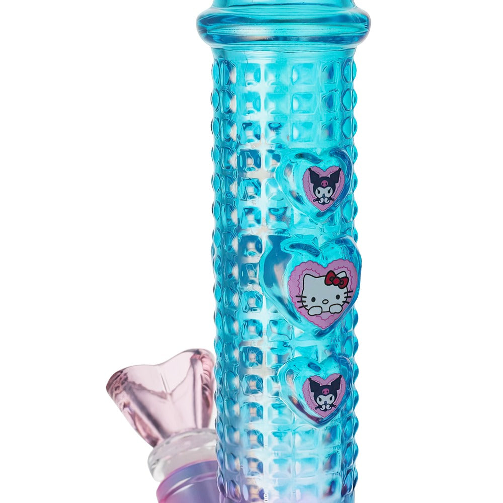 Bong Warehouse Sunset Hello Kitty Glass Beaker Bong 18cm with Sanrio decals
