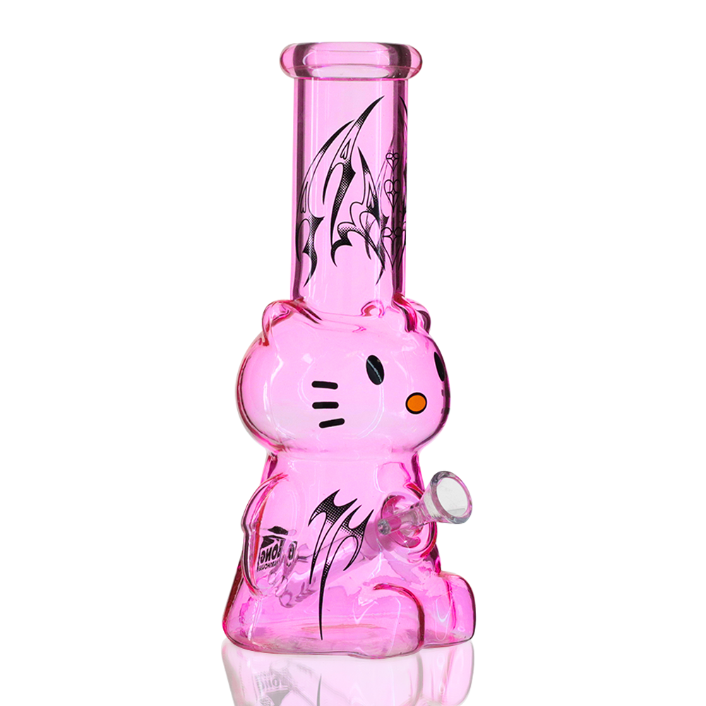 Bong Warehouse Tribal 3D Hello Kitty Bong 22cm Pink left side view