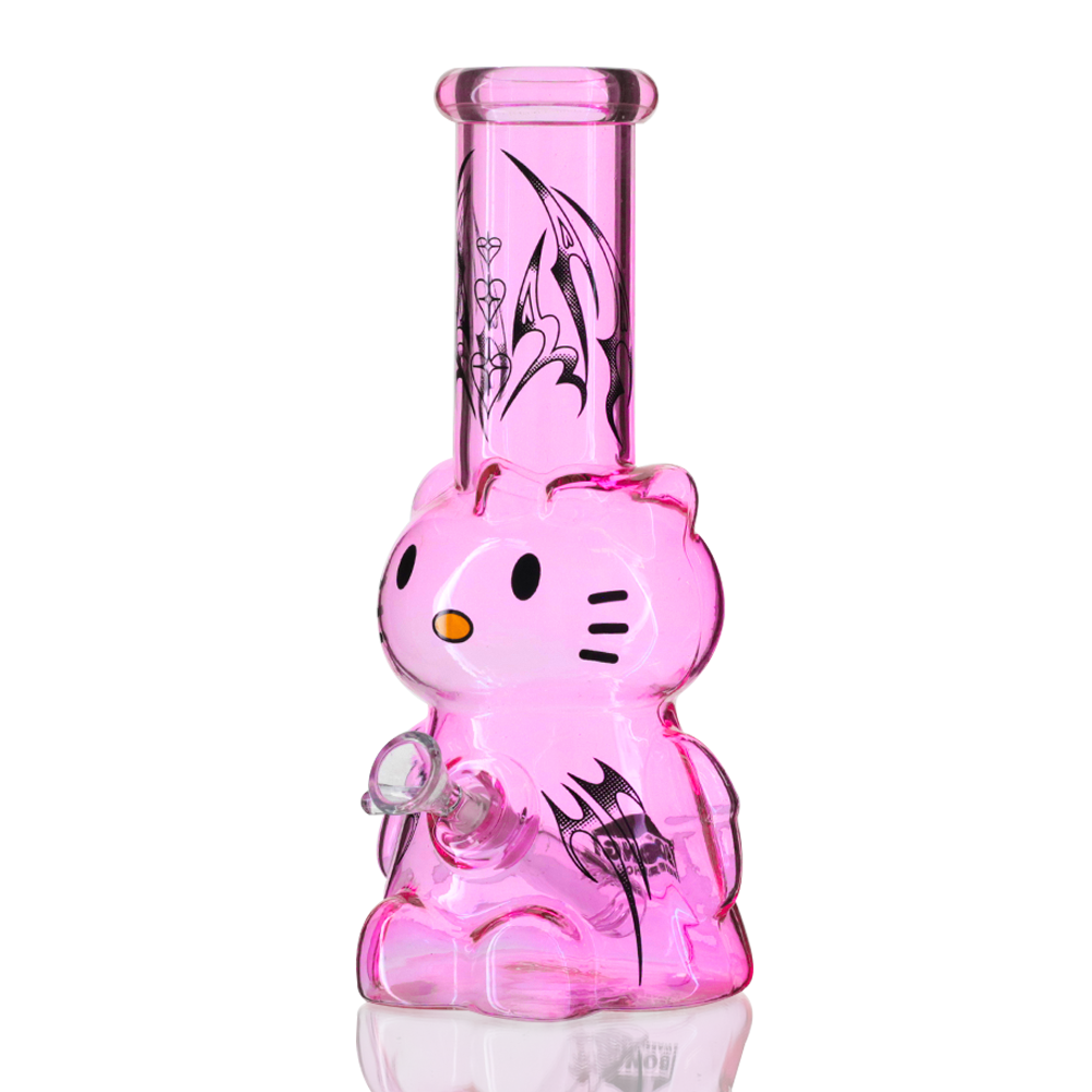 Bong Warehouse Tribal 3D Hello Kitty Bong 22cm Pink right side view