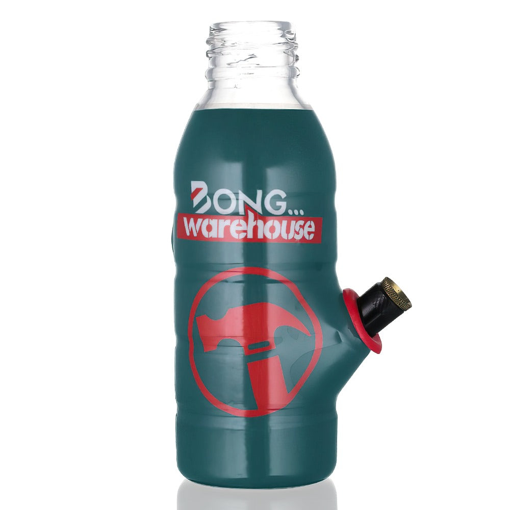  Bong Warehouse Logo Mini Bottle Glass Bong - Front View