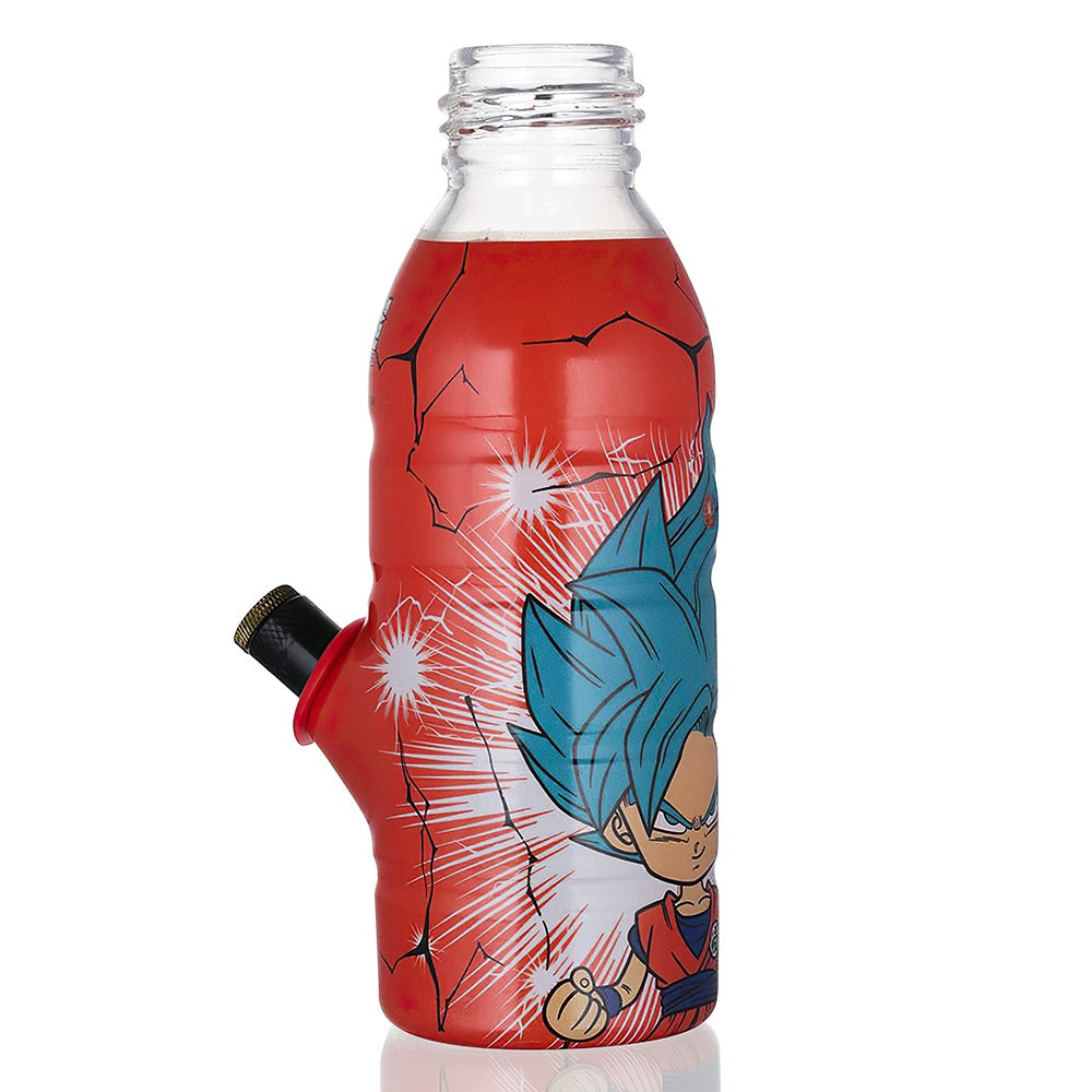 BW - Mini Bottle 17.5cm Glass Bong - Orange Goku left