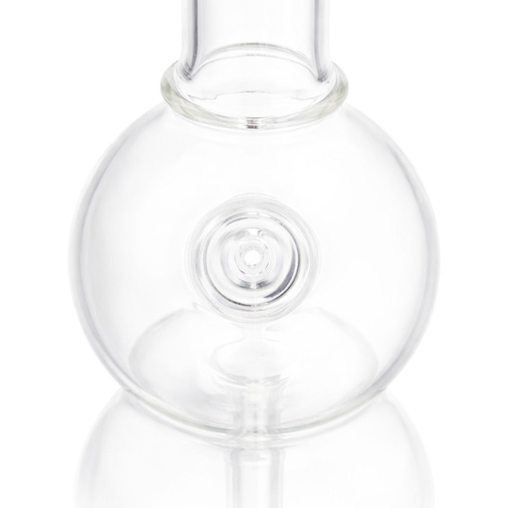 Top view of BW Radiant Glass Cone Piece 14mm Male Bowl on white background, highlighting bowl opening detail