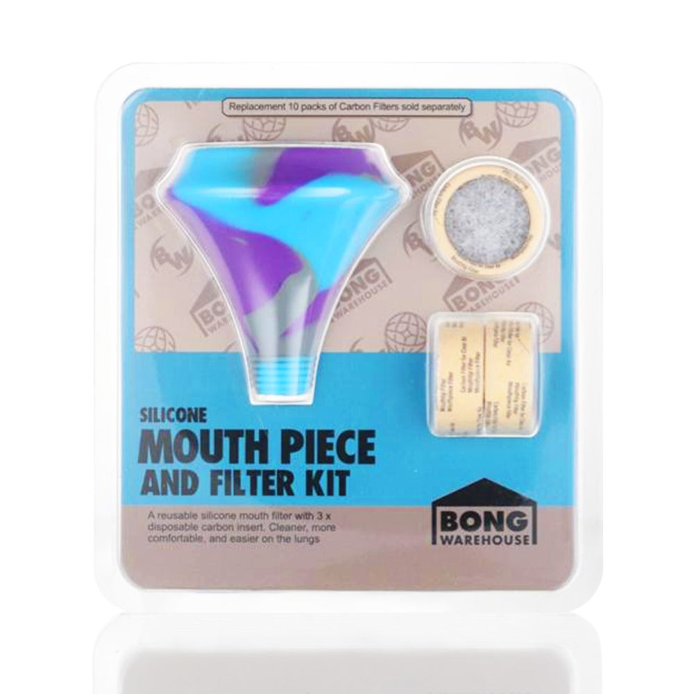 BW - Silicone Mouth piece and filter kit - Purple/Blue front packaging