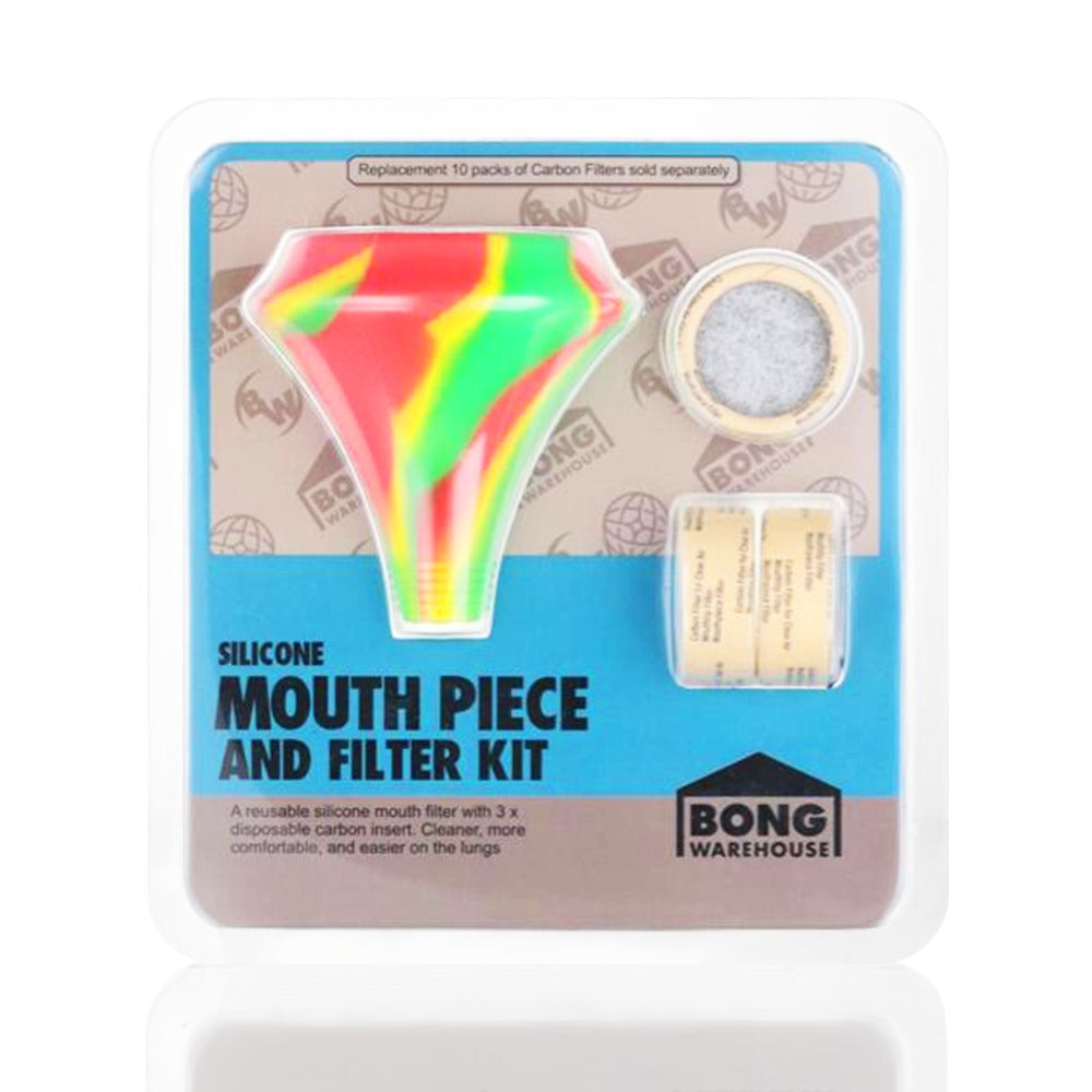 BW - Silicone Mouth piece and filter kit - Red/Green packaging with 2 carbon filters