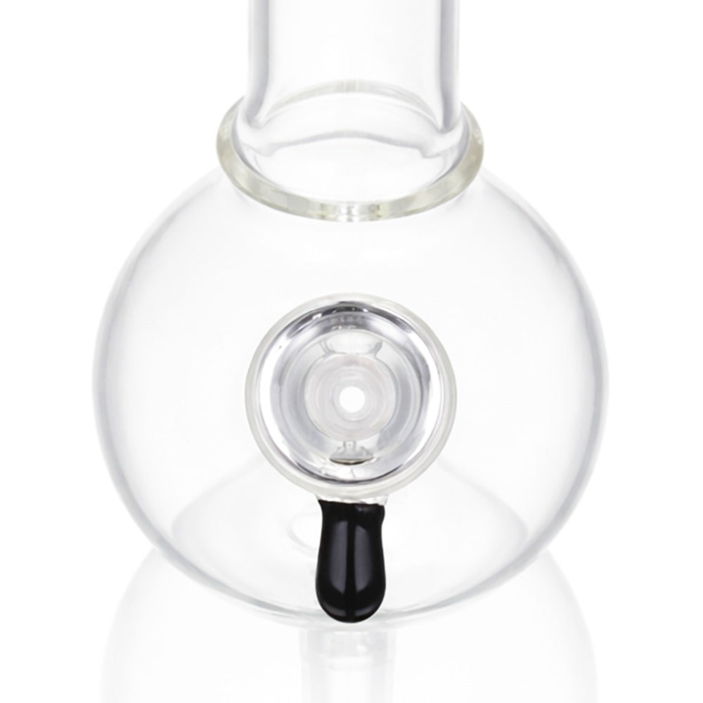 Top view of BW The Flow Glass Cone Piece 14mm Male Bowl on white background, highlighting bowl opening detail