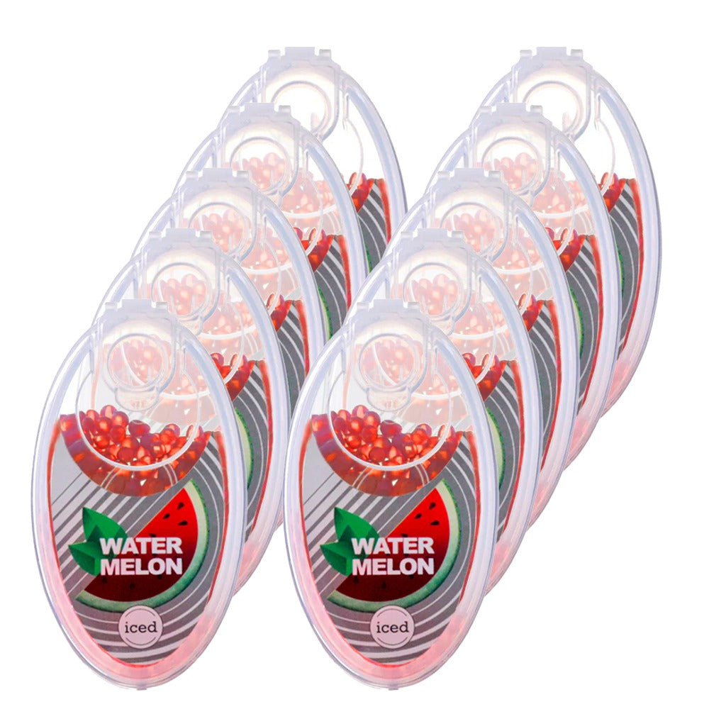 BW Cigarette Popper Flavour Balls Crushballs Crushballs Menthol Filter Tips 10 pack - Iced Watermelon 10 Pack - 1000 balls 100 balls