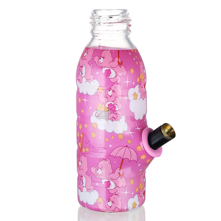 BW Mini Bottle 17.5cm Glass Bong - Care Bears Stars on a white background