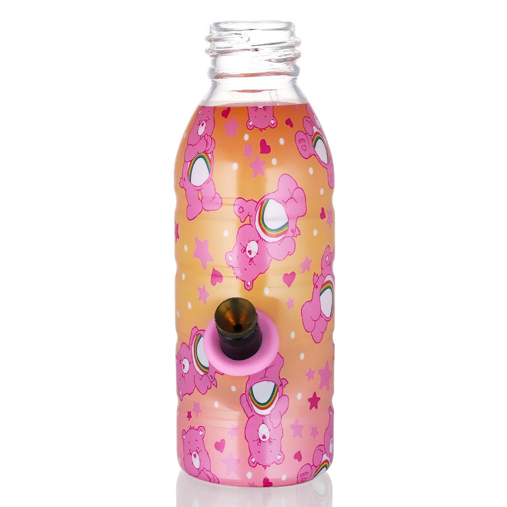 Bong Warehouse Mini Care Bears Bottle Bong 17.5cm - Sunset Fade with Black - full Front View on white background