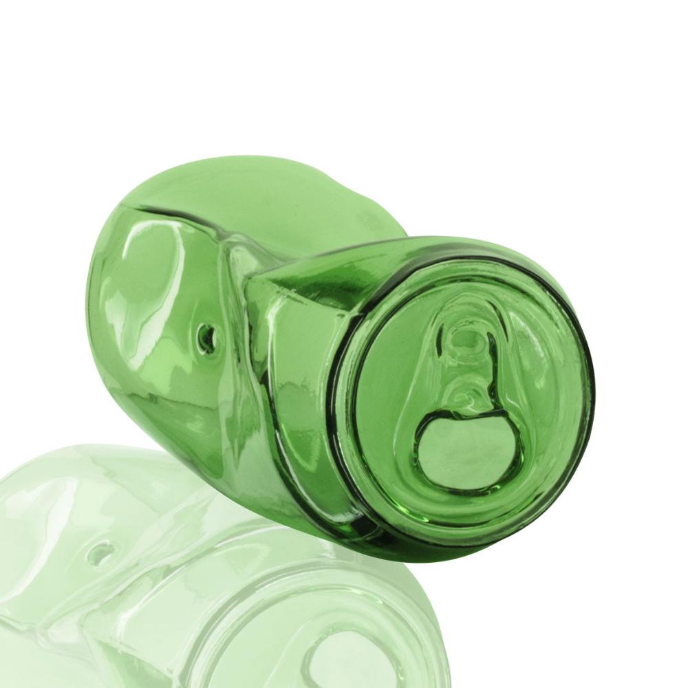 Bong Warehouse - Crushed Can Glass Bong - Green front 2