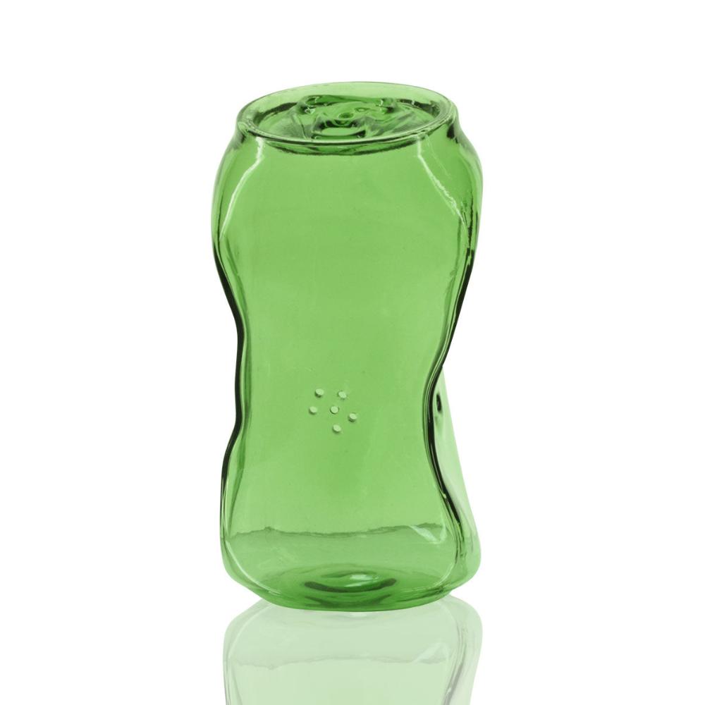 Bong Warehouse - Crushed Can Glass Bong - Green standing