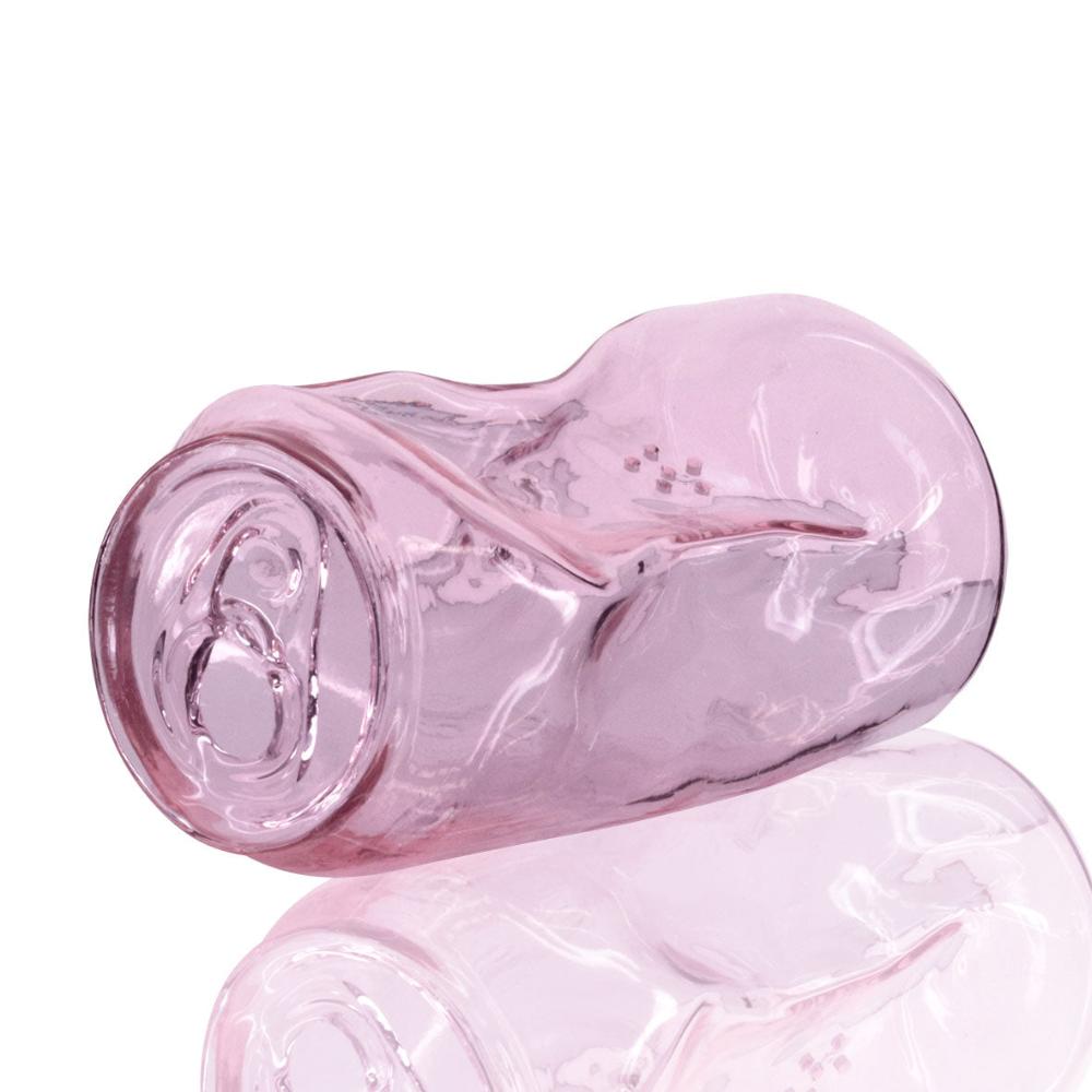 Bong Warehouse - Crushed Can Glass Bong - Pink side
