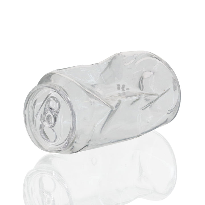 Bong Warehouse - Cute Glass Soda Can Bong - Clear front angle