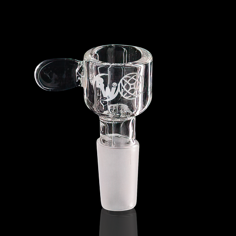 Bong Warehouse - Daily Handle (Bowl) 14mm Male - Clear black background