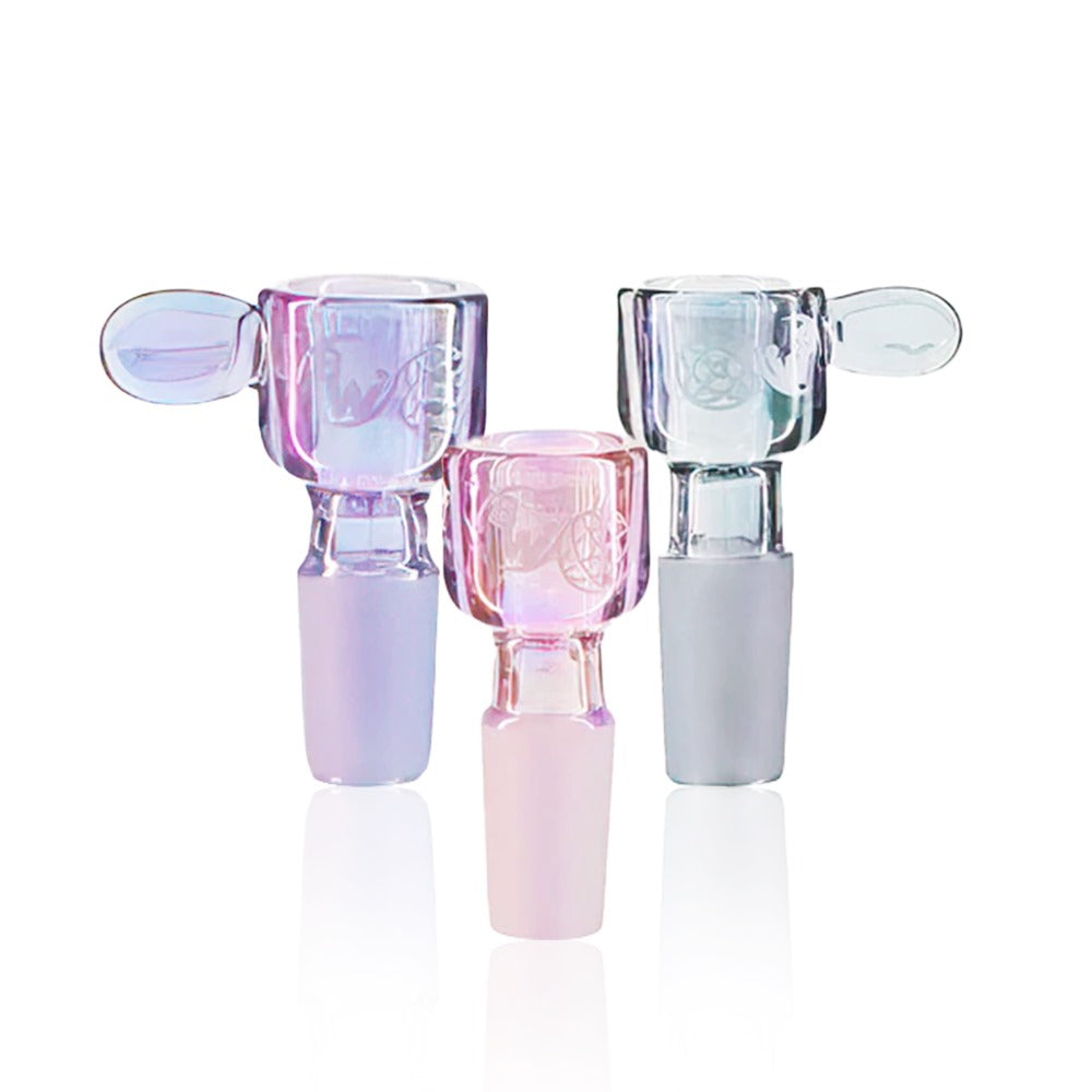 Bong Warehouse Glass Bong 14mm male joint bowl - Girly Bowl Bundle - 3 Pack