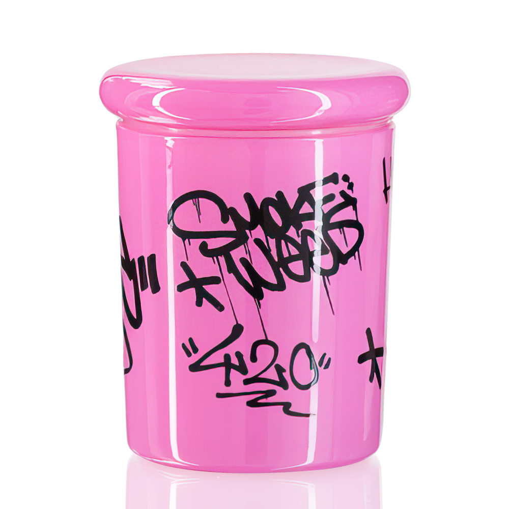 Bong Warehouse - Stash Jar - Smoke Weed - Pink front