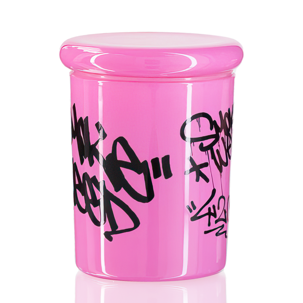 Bong Warehouse - Stash Jar - Smoke Weed - Pink side