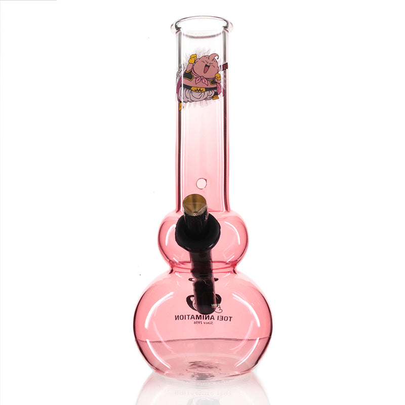 Double Bubble 26cm Glass Bong - Pink Fade Buu front
