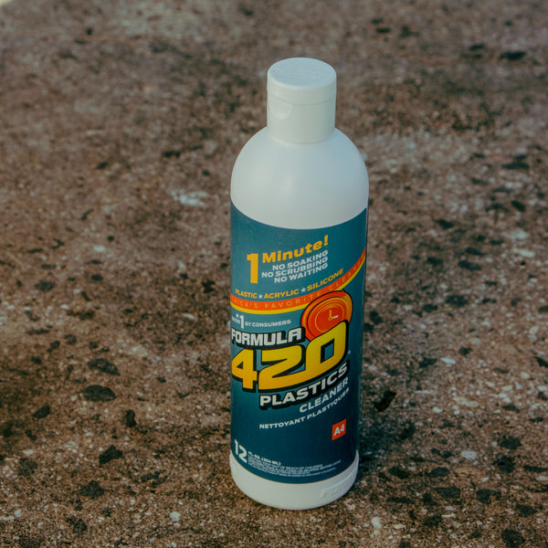 Formula 420  Plastics/Silicone Cleaner 118ml Travel Size from Bong Warehouse - on floor