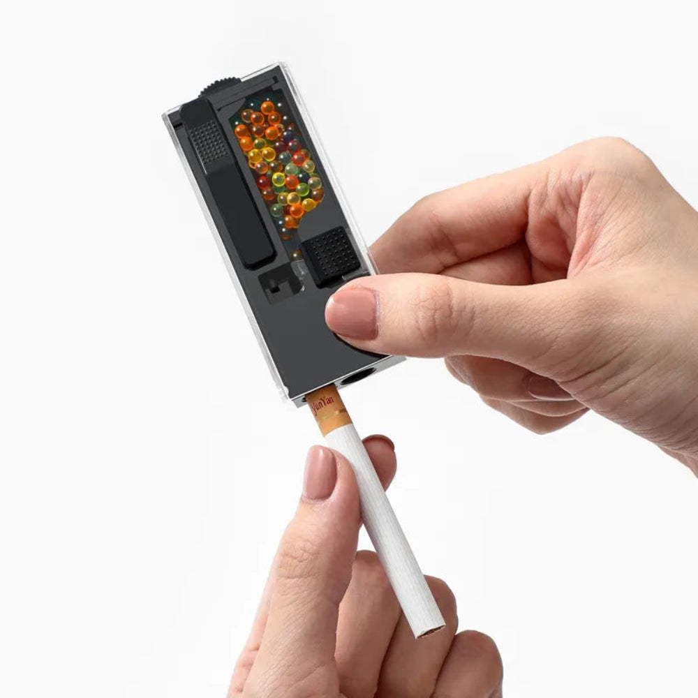Cigarette Flavour Popper Applicator - Black hands