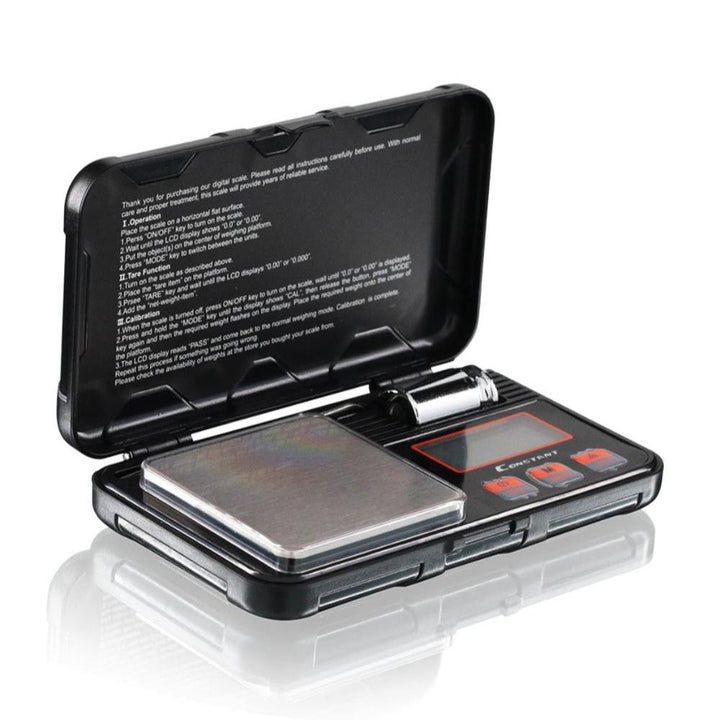 Constant Digital Pocket Scale 200x0.01g - Black open left