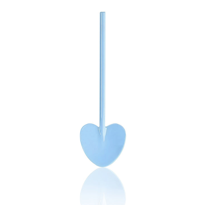Cute Plastic Love Heart Cone Packing Spoon - Blue