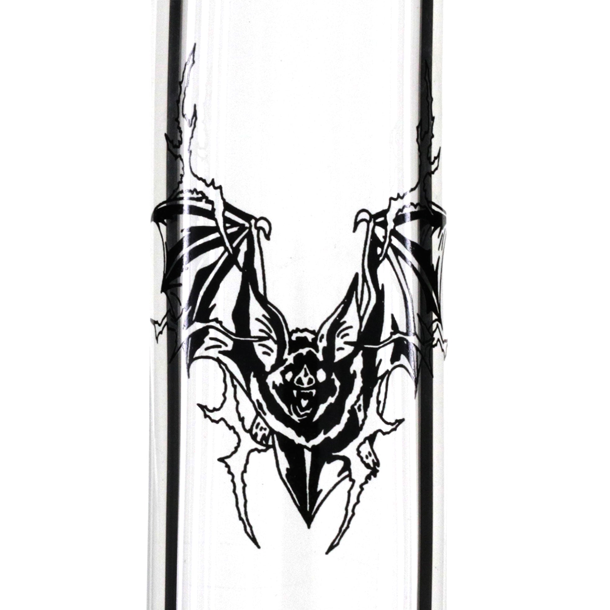 Double Bubble 26cm Glass Bong - Bong Chill Park Bat stem