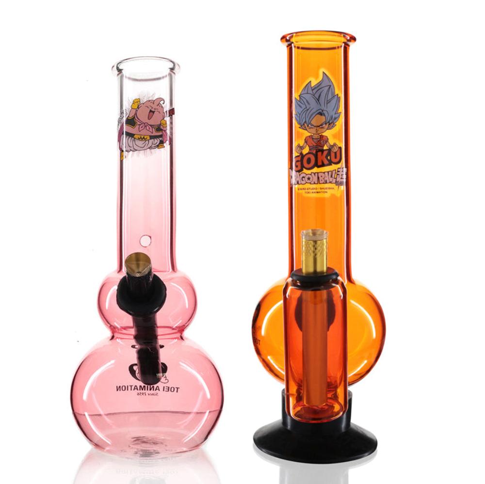 Double Chamber & Double Bubble Glass Bong Bundle - Anime